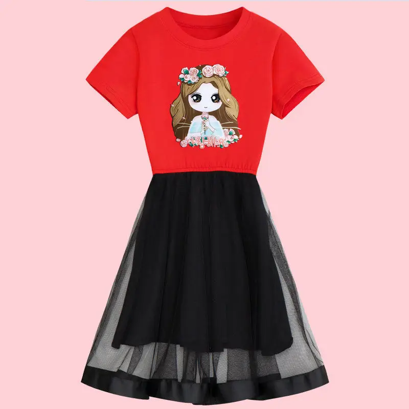 Girls Dresses 2020 summer Girl Dress teenage Kids For Casual Wear Children Clothing 8 10 12 years | Детская одежда и обувь