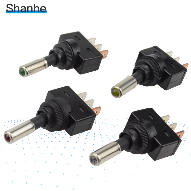 1 шт 12V 20A авто светодиодный светильник переключатель кулисный переключатель 3Pin SPST вкл/выкл