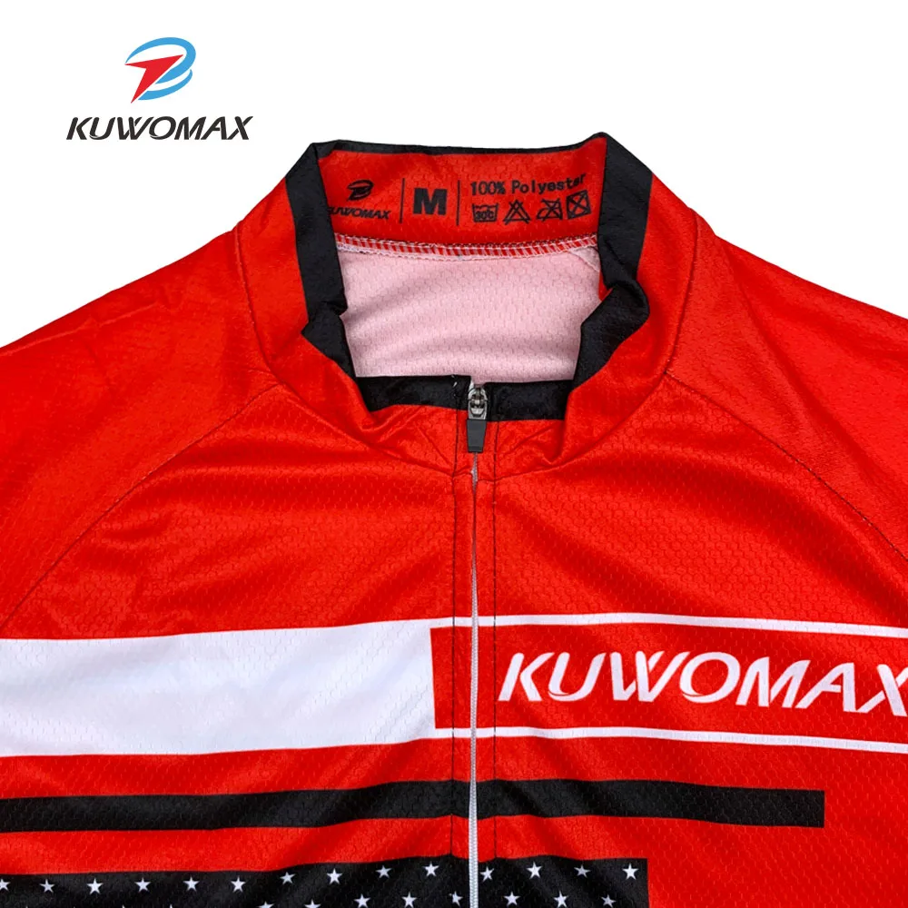 KUWOMAX Велоспорт Джерси длинный рукав, дышащий и быстросохнущий канат Ciclismo велосипедная одежда велосипед костюм для велоспорта из шерсти Одежда