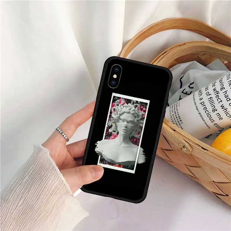 

Statue Abstract Art David Medusa Phone Case for iPhone 11 12 mini pro XS MAX 8 7 6 6S Plus X 5S SE 2020 XR