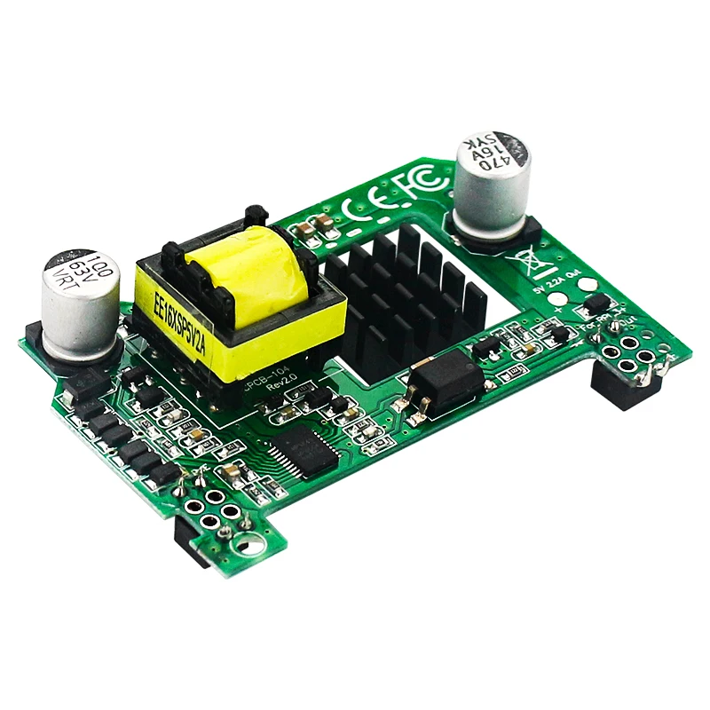 Raspberry Pi PoE HAT 5 в 2 А крышка с активным питанием через Ethernet радиатором для 4 Модель B/3B