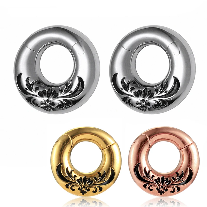 

2pcs New Style Fashion Ear Weight Plug Tunnel 316L Stainless Steel Piercing Body Jewelry Pair Selling