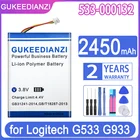 Запасной аккумулятор GUKEEDIANZI 533-000132 2450 мА  ч для Logitech G533 G933