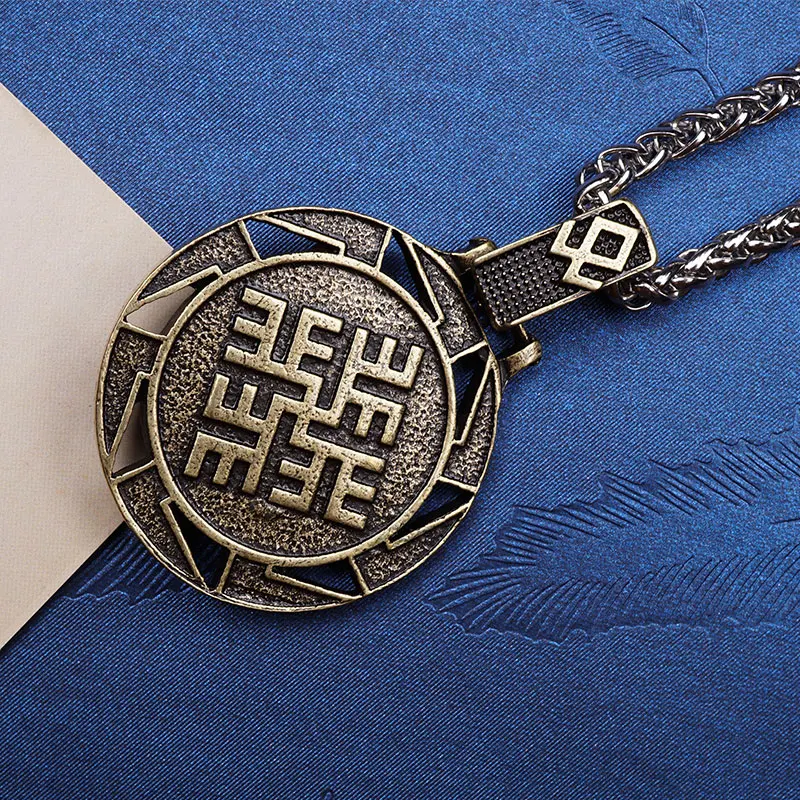 Ожерелье мужское с подвеской в виде головы волка скандинавский медведь Орел