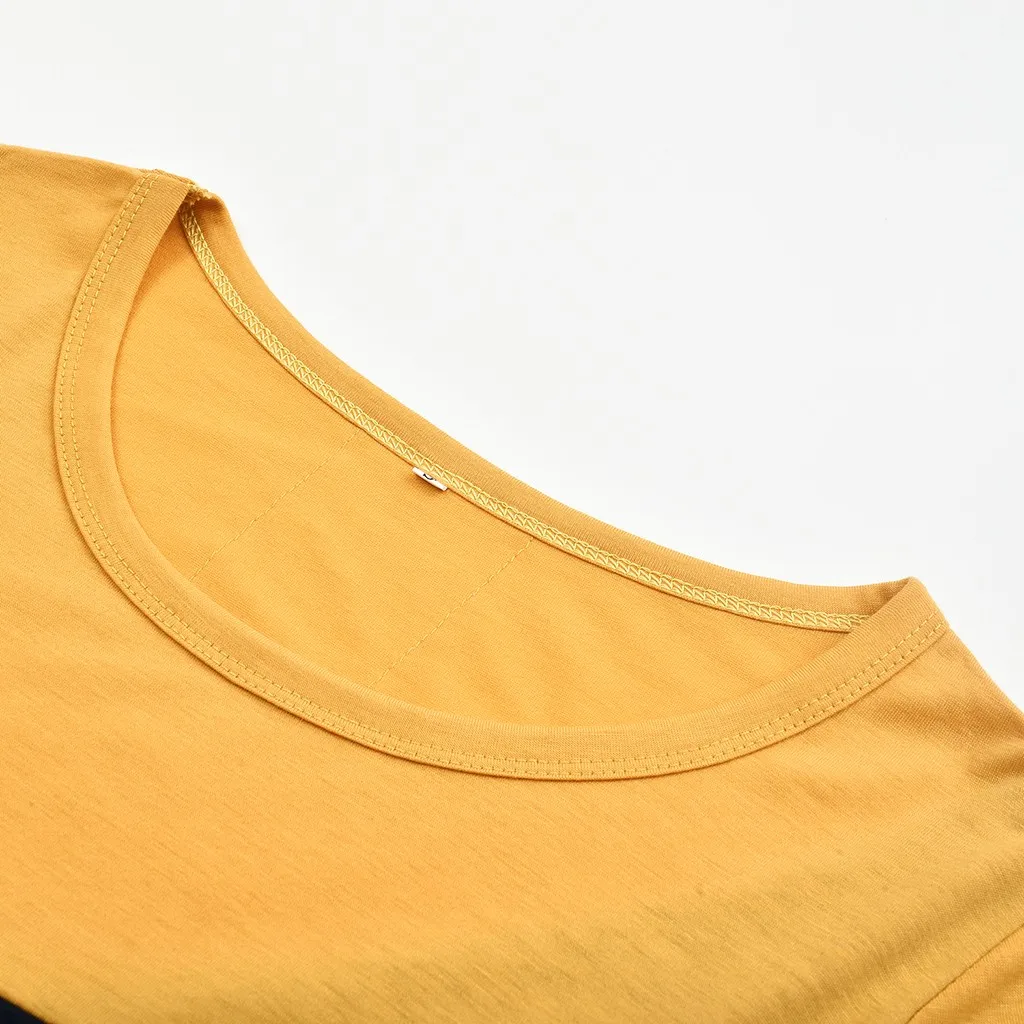 

TELOTUNY Women Blouse Maternity Long Sleeve Striped Nursing Tops T-shirt For Breastfeeding Pregnant Casual summer Blouse Shirt