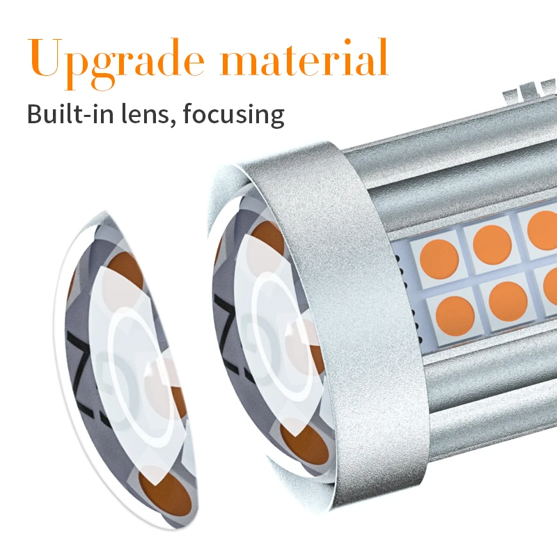 2 шт. Автомобильные светодиодные лампы 30-SMD 7440 T20 W21W 3030 1156 7507 BAU15S | Сигнальные огни