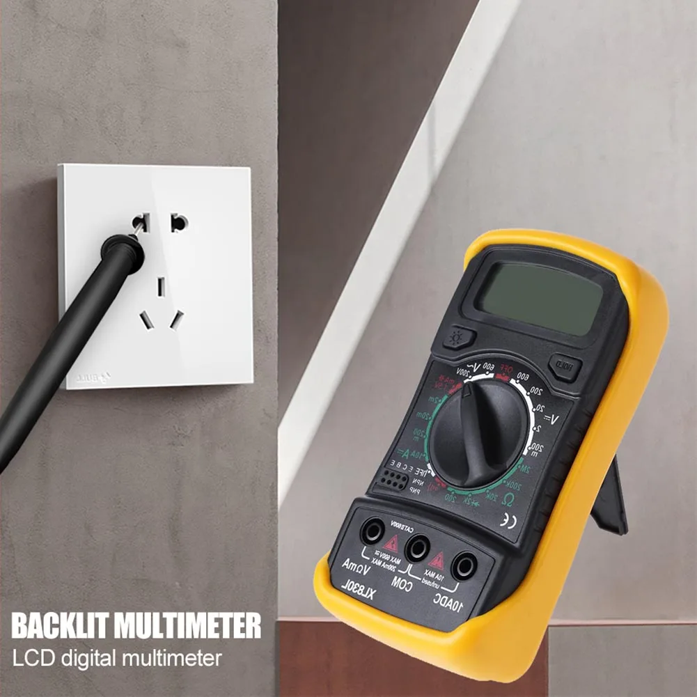 XL830L AC DC Digital Multimeter Portable High-precision Electrician Multi-function Meter Measure DC/AC voltage And Current | Инструменты