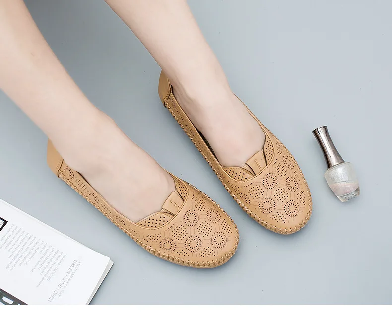 2019 г. Весенне-осенняя повседневная обувь для мам тонкие туфли среднего возраста