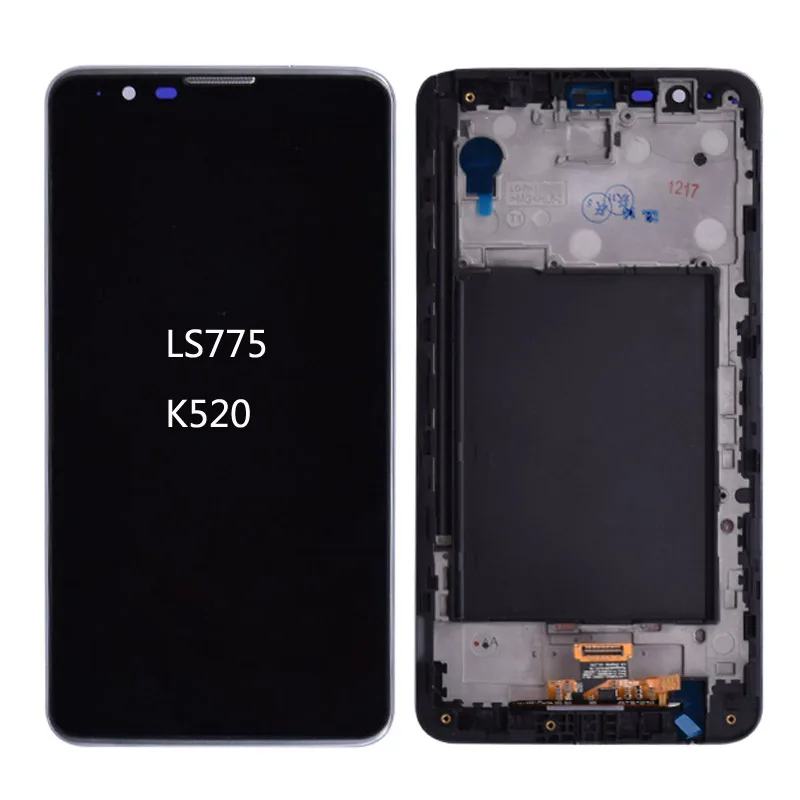 with frame Для LG G Stylus 2 LS775 K520 ЖК-экран сенсорный дигитайзер ЖК-дисплей в сборе с рамкой или без рамки для G Stylo 2 - Цвет: with frame