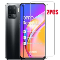 for oppo a94 4g reno5 lite reno 5 5lite tempered glass protective on cph2203 cph2205 6 43inch screen protector phone cover film