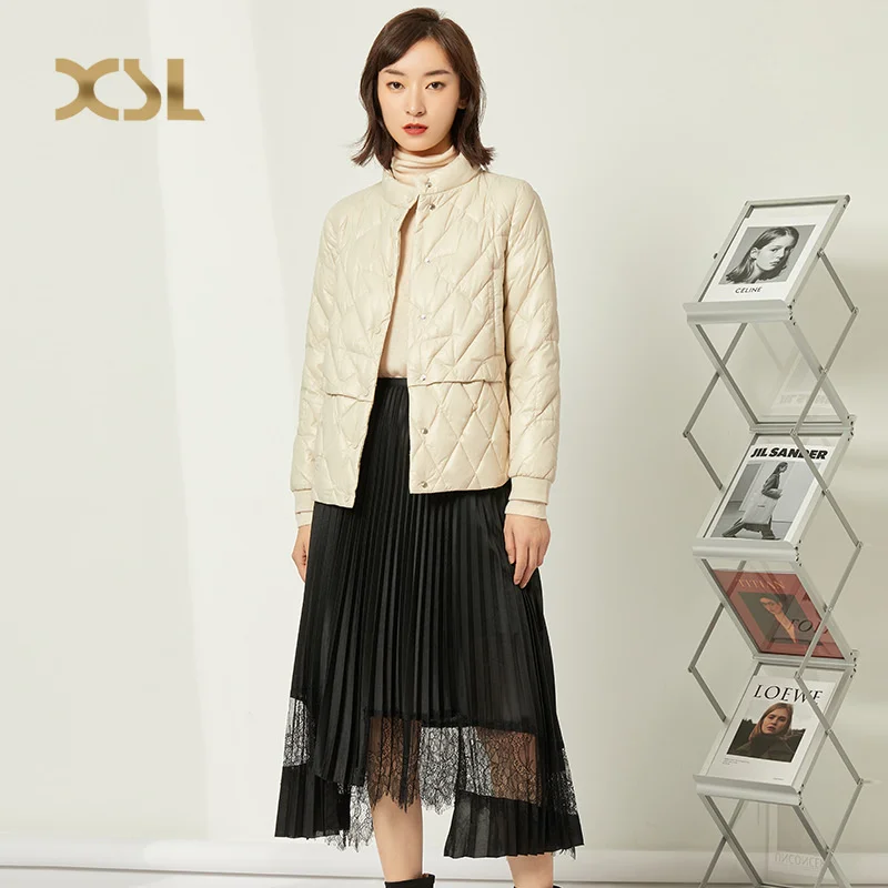 

Stand collar light and thin short down jacket women's new Korean foreign style goose down jacket in autumn and winter 2020