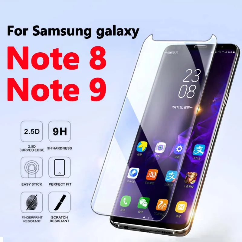 Для Samsung note 8 Защитная пленка для экрана Galaxy 9 закаленное стекло на sansung note8 note9 не