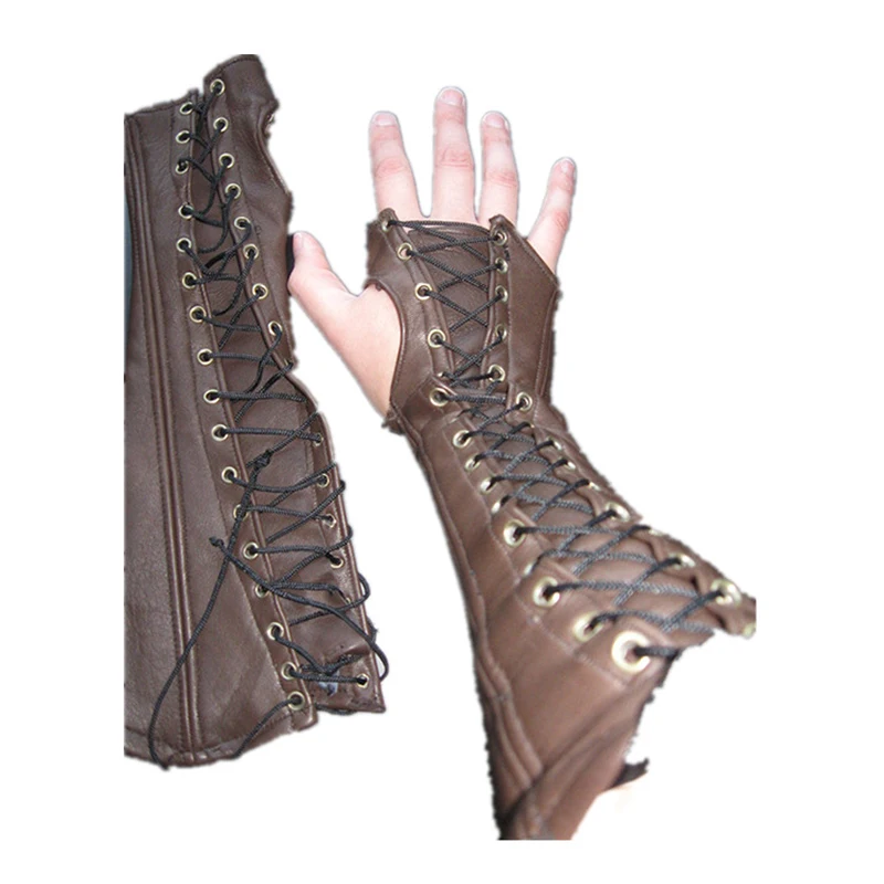Adult Medieval Flighter Warrior Army Knight Arm Wrist Bandage Armor Bracer Rivet Steampunk Archer Gauntlet Costume For Men Women
Adult Medieval Flighter Warrior Army Knight Arm Wrist Bandage Armor Bracer Rivet Steampunk Archer Gauntlet Costume For Men Women