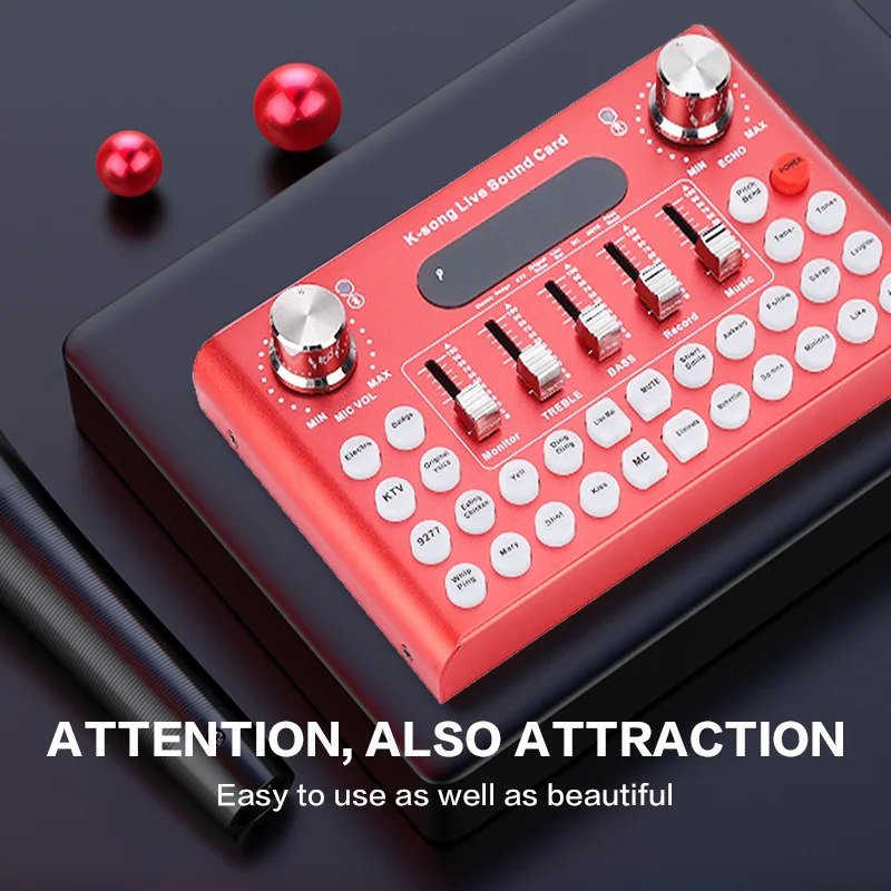 Профессиональная звуковая карта F007 микшер Bluetooth USB для ПК компьютера телефона DJ