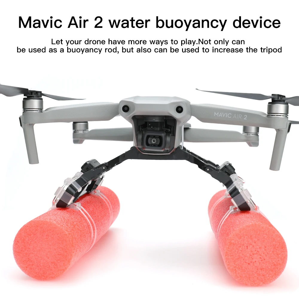 

For DJI Mavic Air 2S/Mavic Air 2 Drone Heightened Landing Gear Floating Buoyancy Stick Kit LED Luminous Foldable Landing Gear