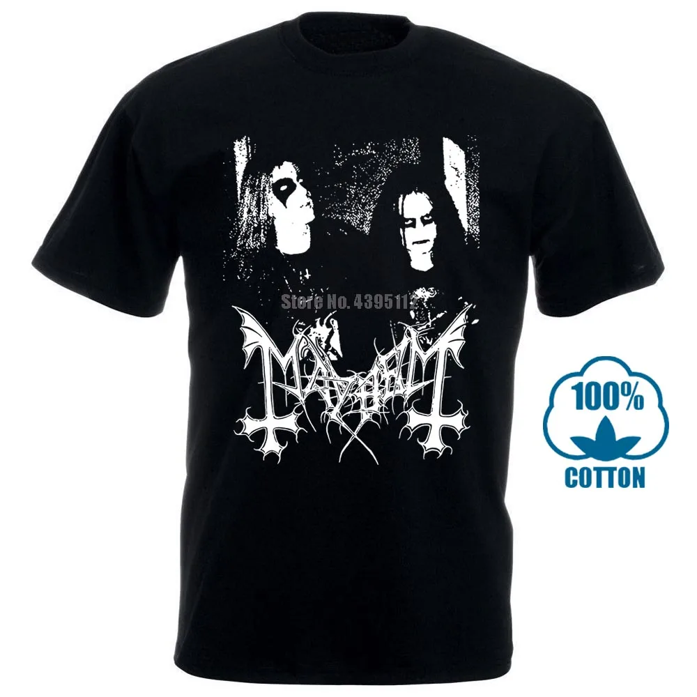 Mayhem футболка Dead Morbid норвежская черная металлическая Euronymous Hellhammer Футболка с