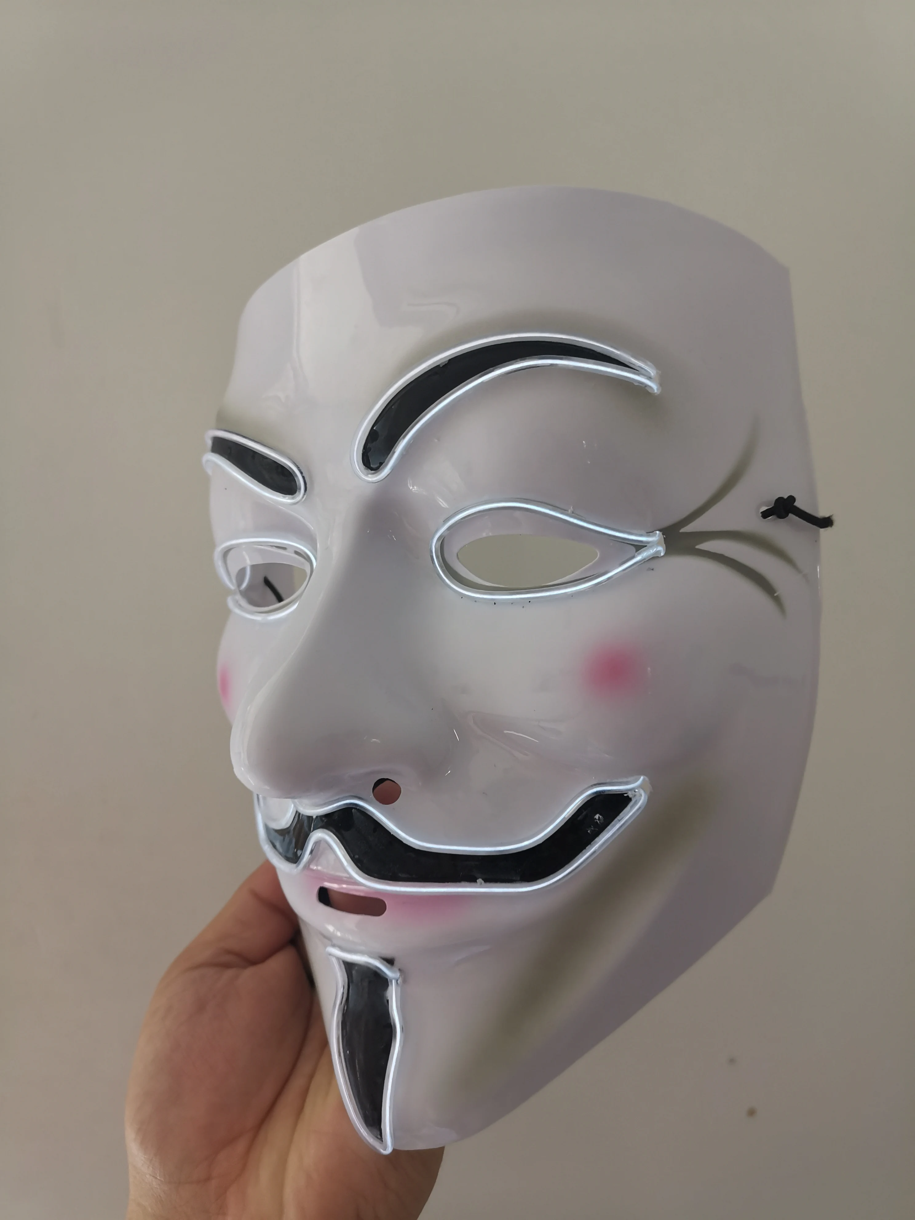 Маска для Хэллоуина светящаяся Вендетта оптовая продажа маска танцев туши