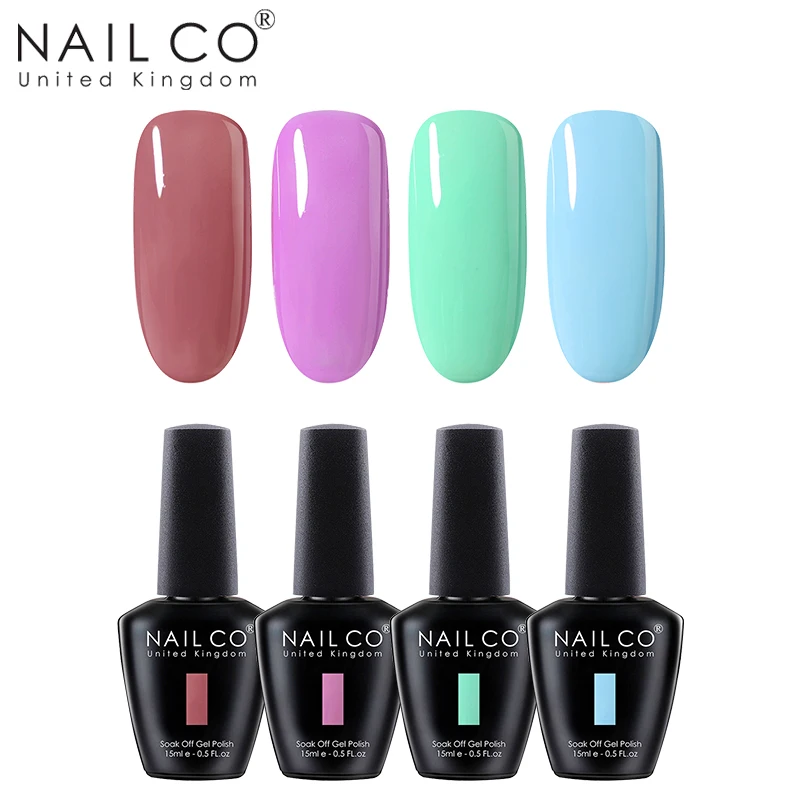 ZH01 NAILCO 4 шт./компл. Гель-лак УФ светодиодный лак для ногтей горячая краска Гель-лак для ногтей набор все для маникюра Полупостоянный лак Vernis - Цвет: ZH01