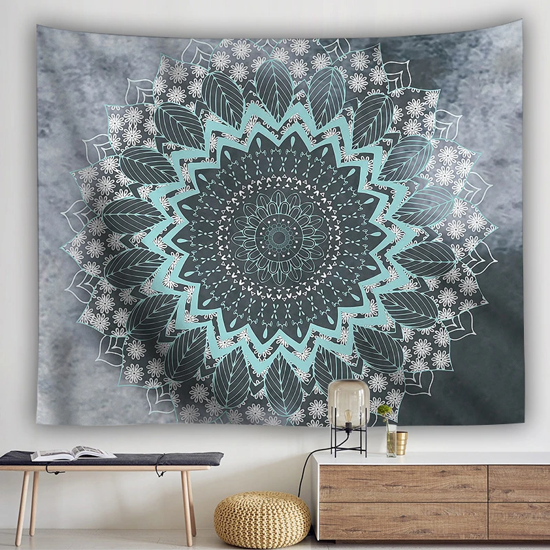 

Mandala Tapestry Wall Hanging Sandy Beach Throw Rug Blanket Camping Travel Mattress Bohemian Sleeping Pad Tapestries #C