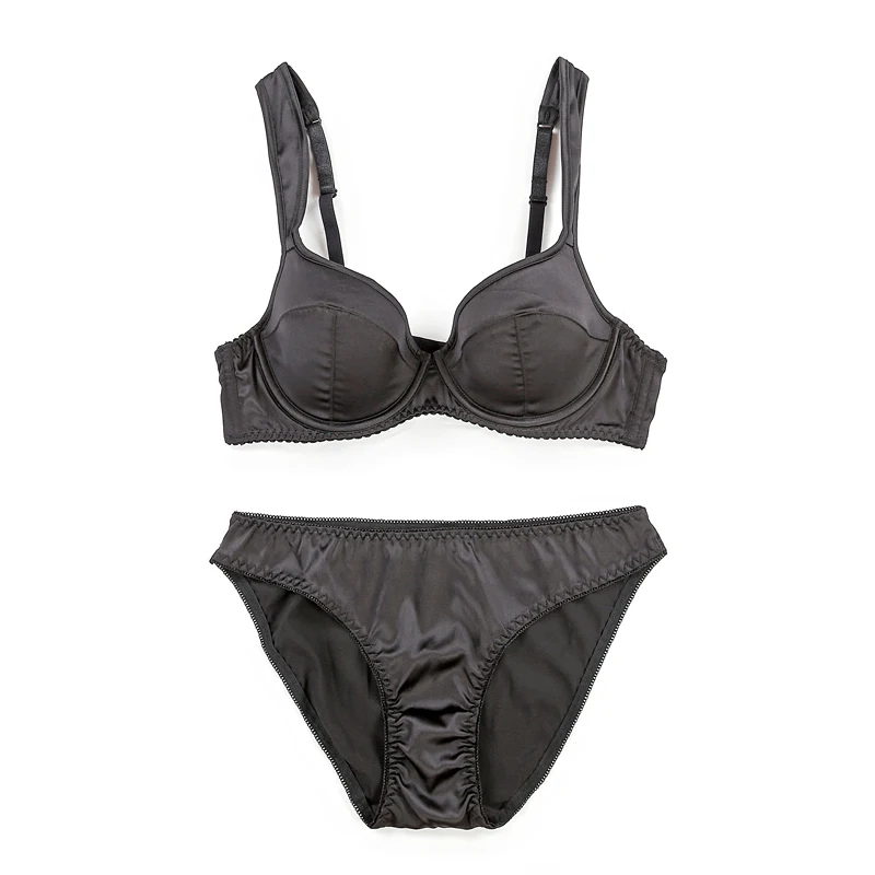 

Новинка, Европейский и американский стиль, атласное тонкое женское нижнее белье из хлопка