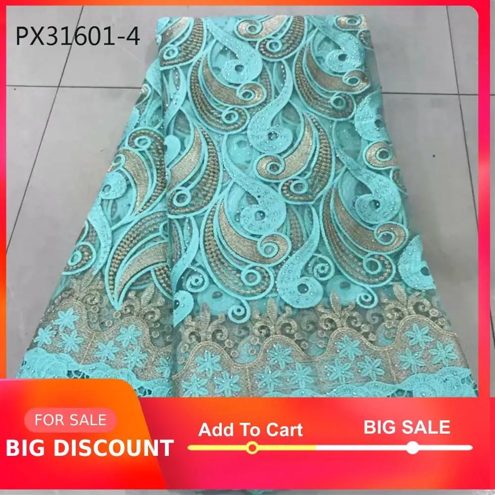 Оптовая продажа темно зеленое роскошное эластичное вязаное кружево для