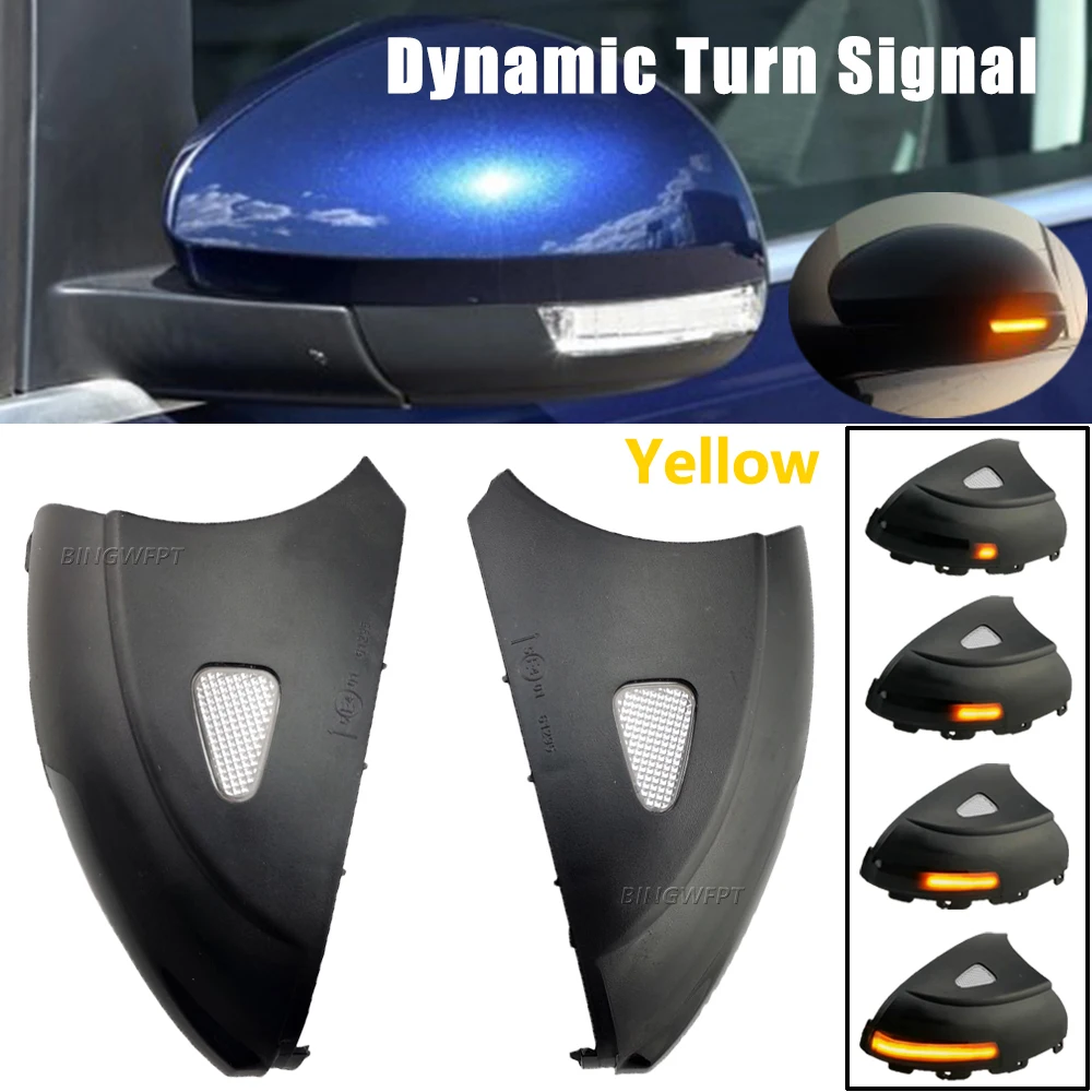 

Dynamic Turn Signal (No Floor lights) for VW Tiguan MK1 I 2008-2016 light LED Blinker side mirror lamp arrow Sharan 2012 2018