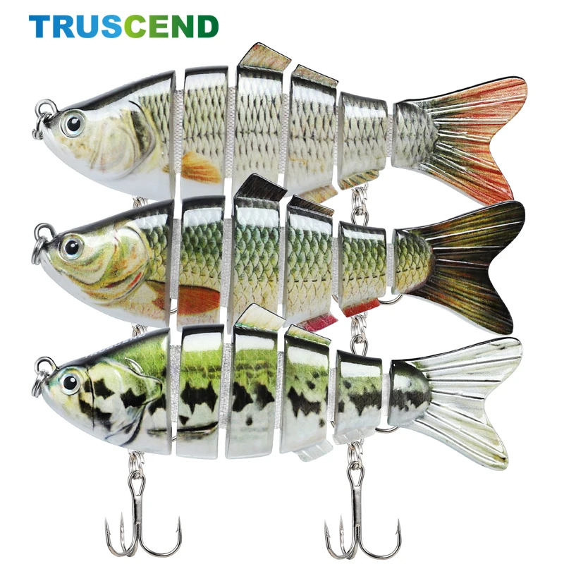 

Многосегментные рыболовные приманки TRUSCEND, рыболовные приманки для окуня, форели, медленно тонущие плавающие приманки для пресной и соленой...