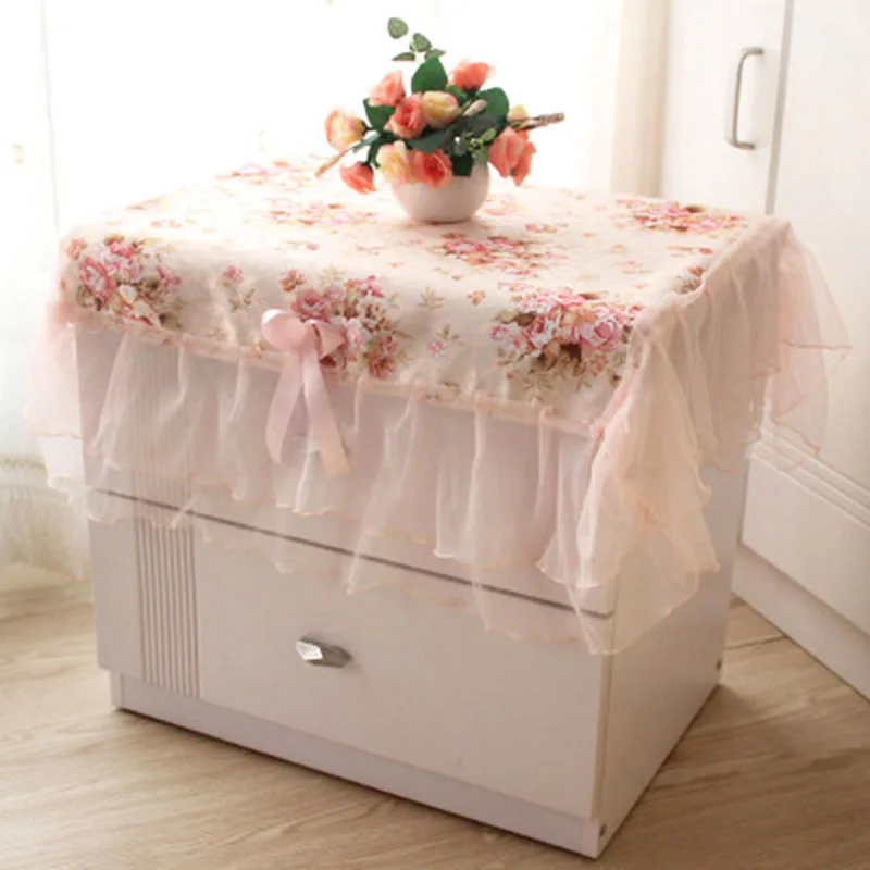 

Tablecloth Bedside Cabinets Lace Cover For All Kinds Of Microwave Ovens Small Coffee Tables Bedside Cabinets Home Decoration