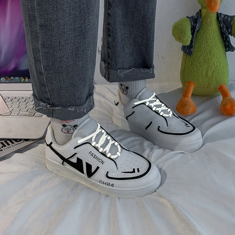 

2020 Women Sneakers Autumn Leather Light White Sneaker Female Platform Vulcanized Shoes Spring Casual Breathable Sports Shoes