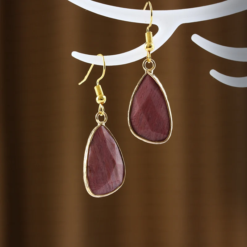 

Красный камень серьги-подвески для женщин уникальные модные серьги высокого качества элегантные смелые ювелирные подарки