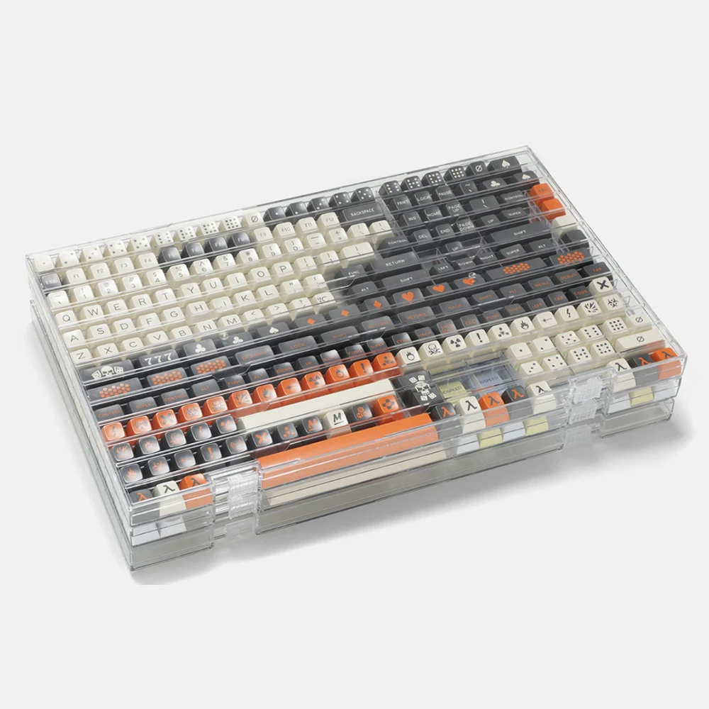 

Прозрачная коробка для хранения для OEM Cherry XDA ZDA SA, профиль механической клавиатуры, колпачки для клавиш ПК, колпачки для ключей, чехол с крышк...