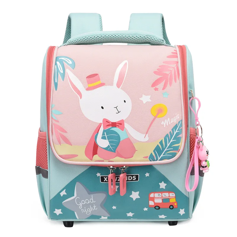Рюкзак для девочек и мальчиков 2-6 лет, школьный ранец с милым кроликом и динозавром для детского сада