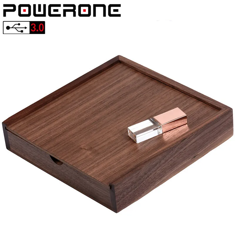 Фотоальбом POWERONE 1 шт. бесплатный логотип орех кристалл usb + коробка карта памяти