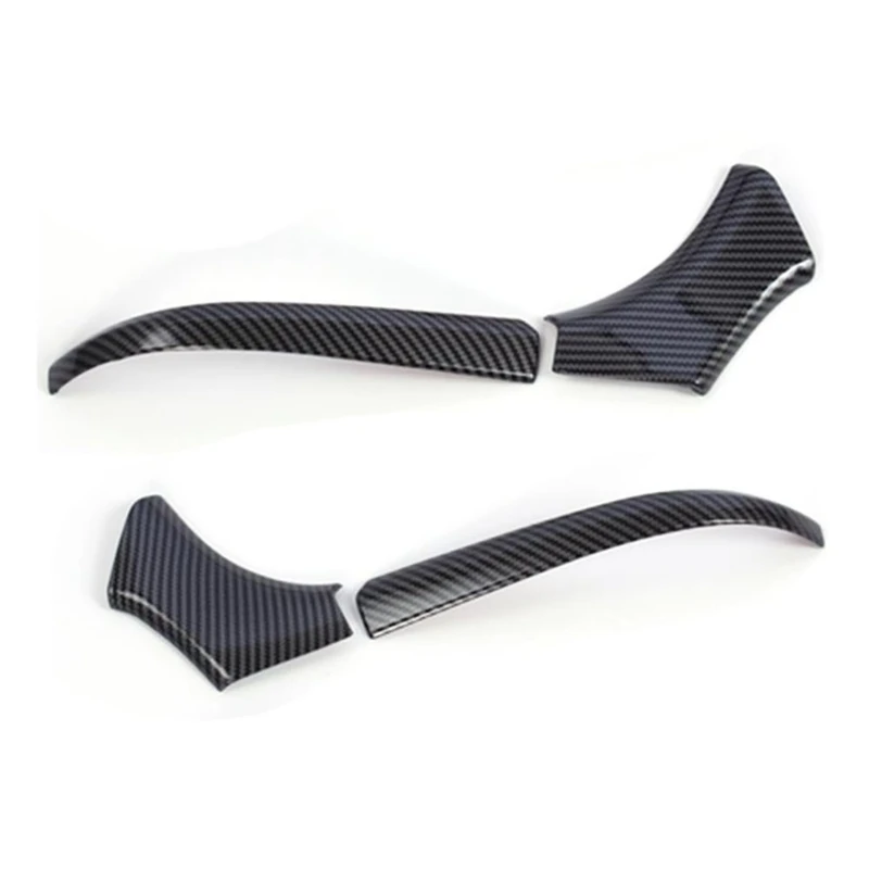 

Рамка для бокового зеркала заднего вида автомобиля, отделка из углеродного волокна, ABS декор для Toyota Harrier Venza 2020 2021, аксессуары