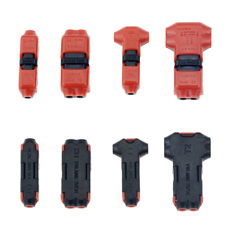 5pcs Spring Connector wire with no welding no screws Quick Connector cable clamp Terminal Block Easy Fit for led strip
