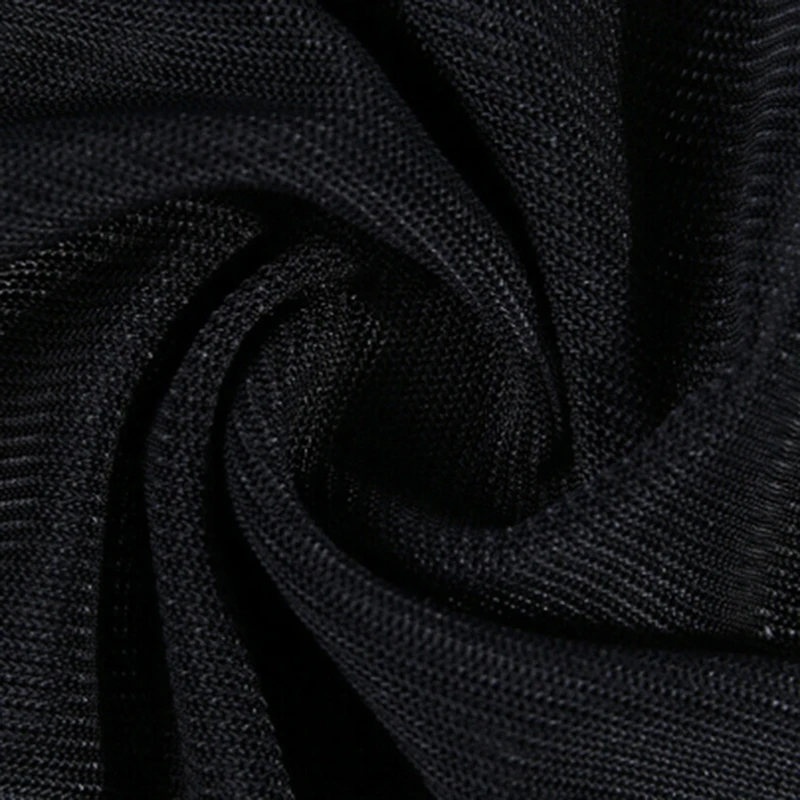 Sexy Dress Women Black Gauze Mesh Dresses Sheer Mini Casual Slim Beach Sundress Solid Pure Transparent |