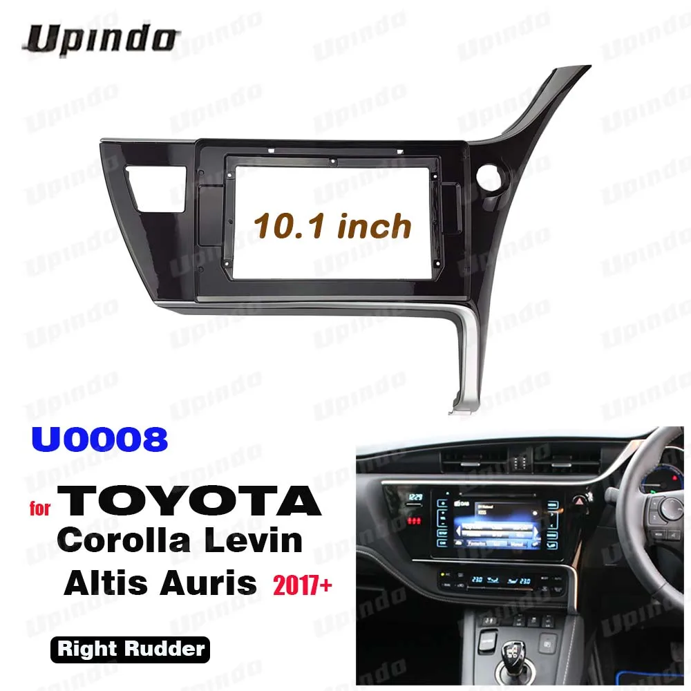 

10.1 Inchs Car Radio Fascia Panel Frame for Toyota Corolla Levin Altis Auris Right Rudder 2017-2018 Trim Installation Kit