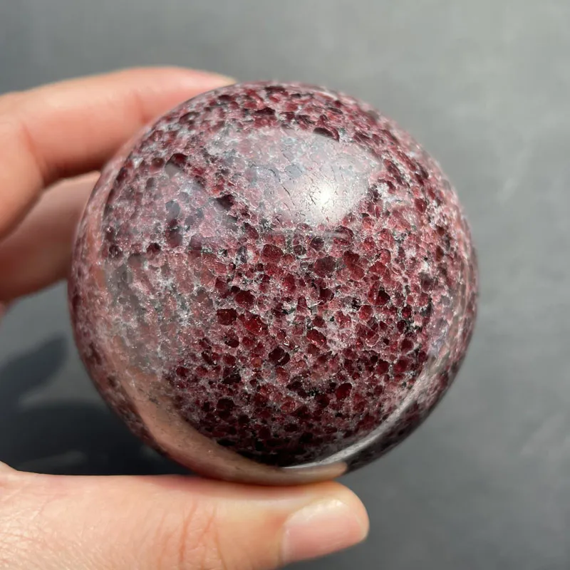 

Высококачественный полированный гранат, хрустальный шар, исцеляющий хрустальный шар для украшения