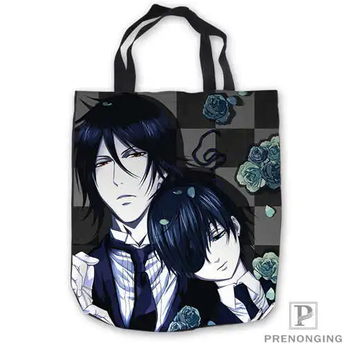 Пользовательские холст black_butler _ ToteBags ручная сумка для покупок Повседневная