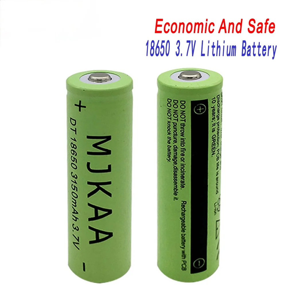 2шт 18650 аккумуляторная батарея 3 7 V 3150mah (не AA/AAA батарея) литий ионная для