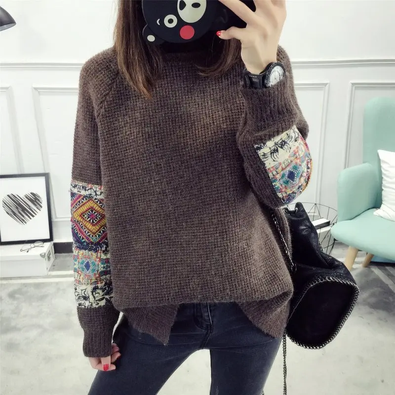 Женский пуловер 2021 осенние свитера Женские Повседневные вязаные с круглым