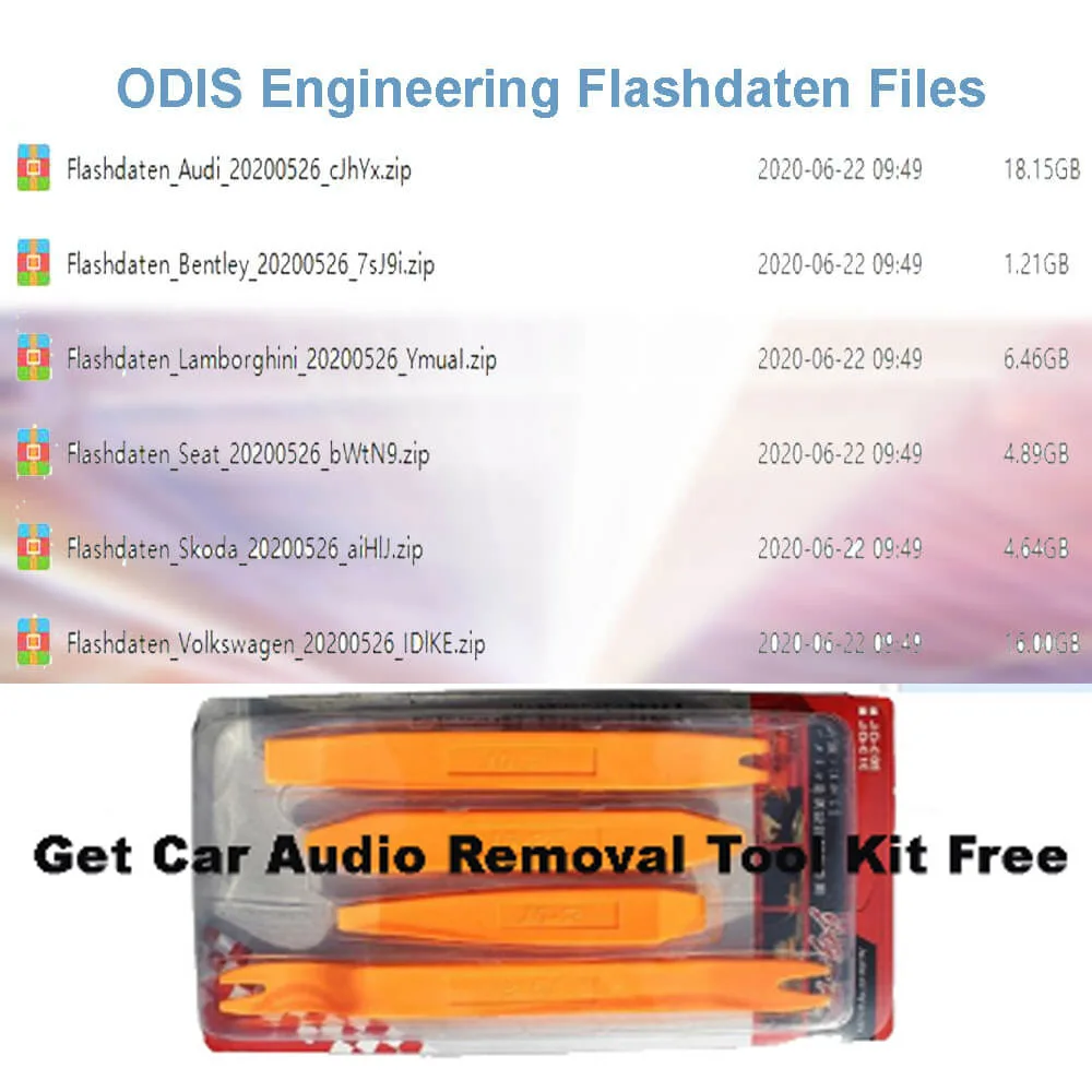 Ссылка для скачивания ODIS Engineering Flashdaten файлы автомобилей VW AUDI SEAT SKODA BENTELY LAMBORGHIN * I |