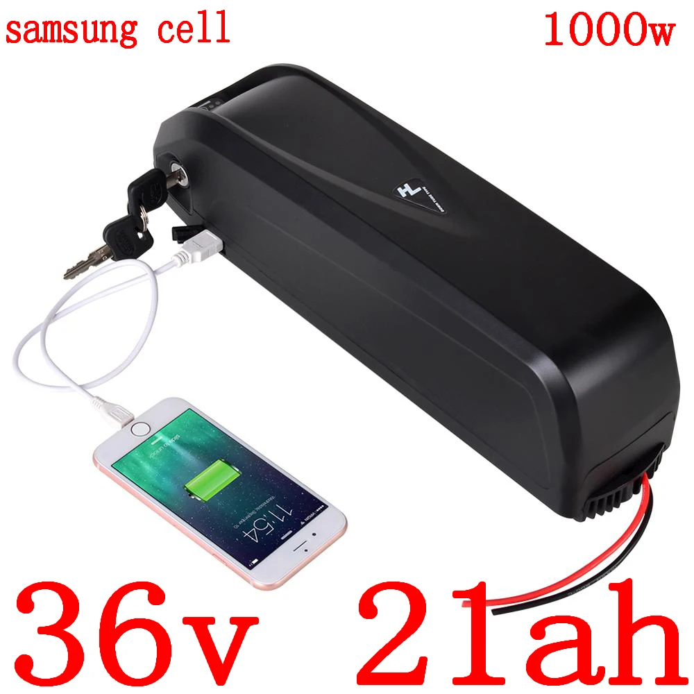 

36V 500W 1000W Ebike Battery Pack 36V 10Ah 13Ah 15Ah 18Ah 20Ah Lithium Electric Bike Battery Use Samsung Cell with 2A charger