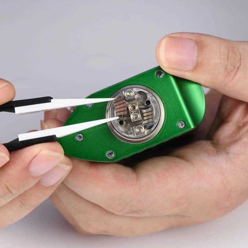 

Anti-Static Ceramic Tweezers Stainless Steel Industrial Ceramic Tweezers Insulated Straight Curved Tip