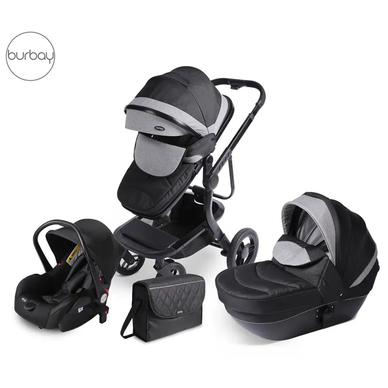 

burbay luxury 3 in 1,landscape travel system and foldable baby stroller