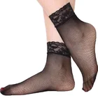 Короткие женские носки 3457 пар, летние модные черные кружевные сетчатые носки, тонкие прозрачные дышащие носки, Meias, 2021