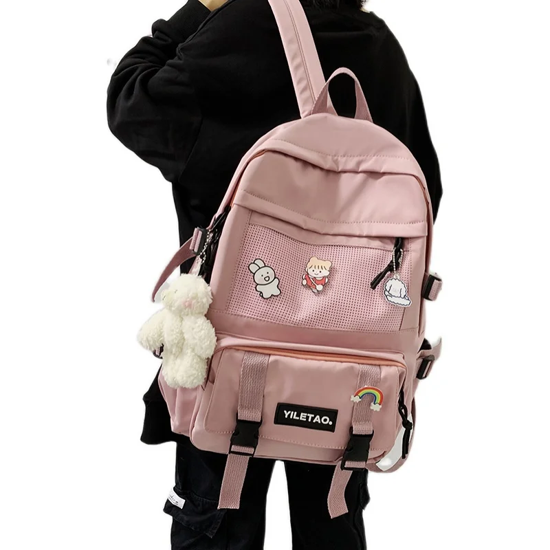

Large-capacity Tide Women's Backpack Harajuku Waterproof Women Backpacks Female College School Bag High School Student Bookbag