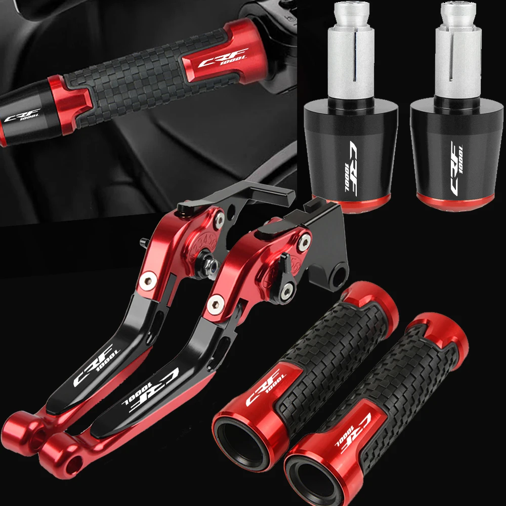 

Motorcycle CNC Brake Clutch Levers Handle bar grip ends plug For honda CRF1000L AFRICA TWIN CRF 1000L 2015 2016 2017 2018 2019
