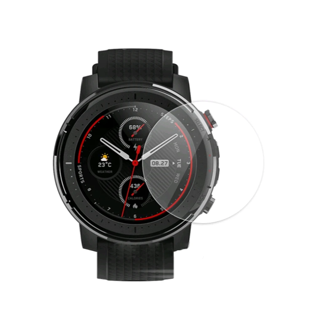100 шт./упак. закаленное стекло для Xiaomi Huami AMAZFIT Stratos 3 Stratos3 Smartwatch защитная пленка 9H 2.5D