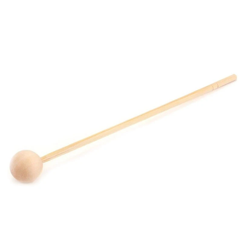 

Portable Wooden Sheepskin Tambourine Drum with Drumstick Percussion Musical Educational Toy Instrument